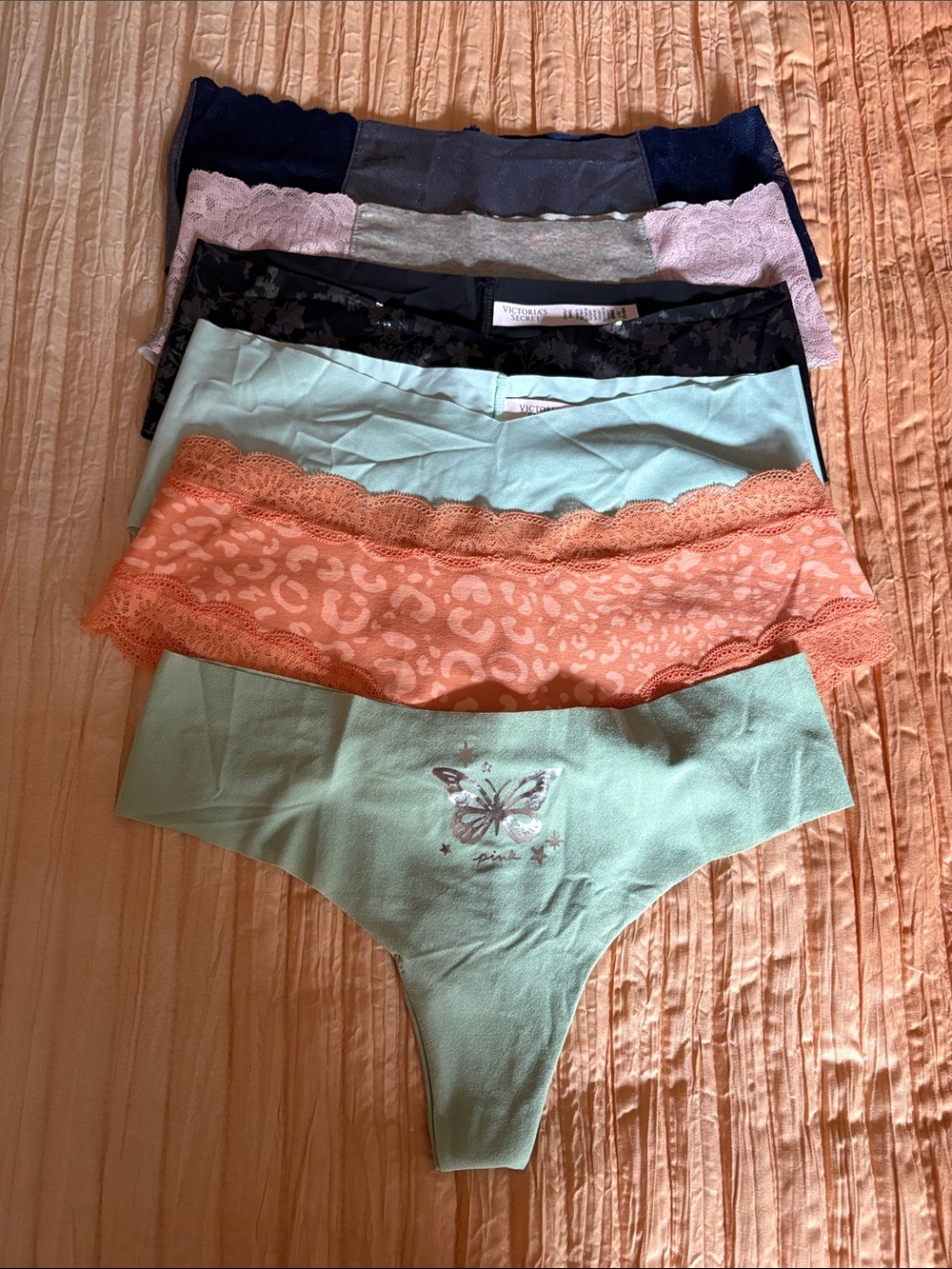 Pink/VS Six Assorted Panties
